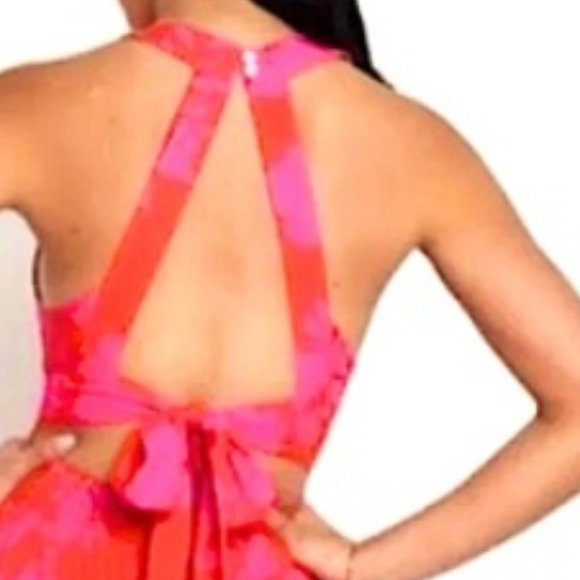 NEW! Anthropologie Abel the Label Floral Cut out Back Tie Maxi Dress, Size S - Picture 10 of 16